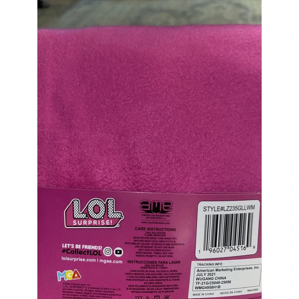 NEW GIRLS' LOL SURPRISE  PAJAMA‎ SET SIZE (4/5) Pink